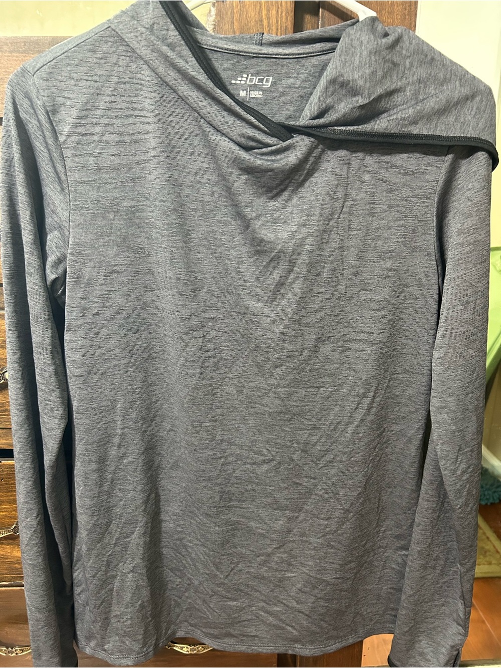 bcg Men's Heather Gray Long-Sleeve Hoodie